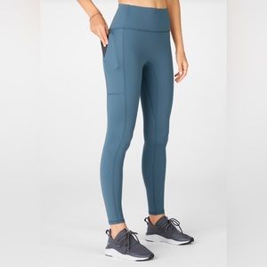 NWT Fabletics Trinity High-Waisted Utility Legging in Celestial Blue